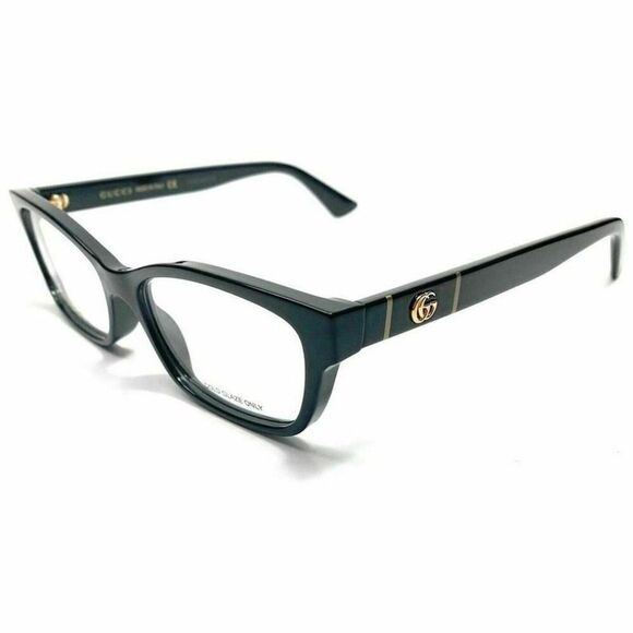 Gucci Black Frame & Demo Lens Gg0635o 004 Women's Cat Eye Eyeglasses - Picture 1 of 4